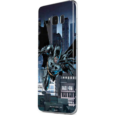 DC Comics Batman Dark Knight Comic Art Action Pose Galaxy S8 Plus Skin
